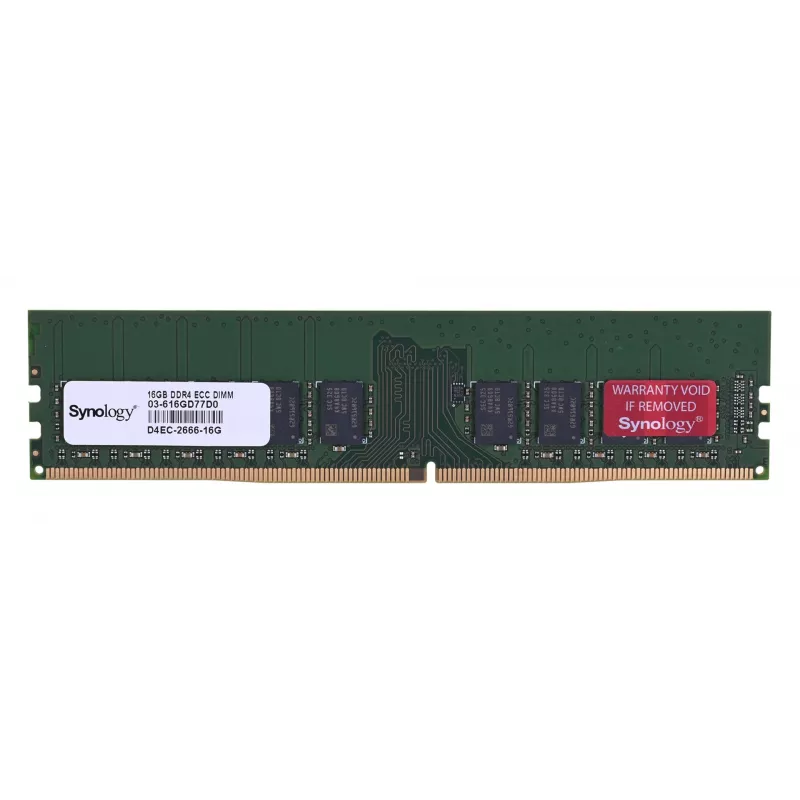 Synology - DDR4 - module - 16 GB - DIMM 288-PIN - 2666 MHz / PC4-21300 1,2 V unbuffered ECC