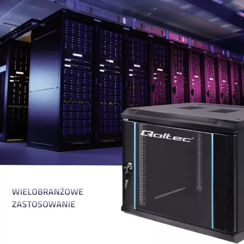 Netwerkkast QOLTEC 9U model 54466 – open frame 9U server-/rackmontagekast