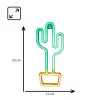 Decoratieve neonlamp MANTA SNL07GNT cactus groen geel, neonbord
