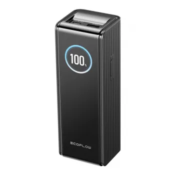 Powerbank EcoFlow RAPID EF-RAPID25K140W-B-EU 25000 mAh, 3 aansluitingen (2×USB-C, 1×USB-A), zwart