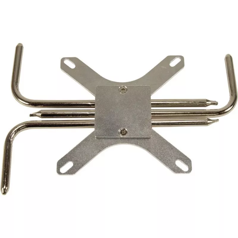Koelblok Inter-Tech IP-3, koper, zilver, 165x100x12 mm
