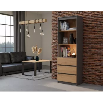 Kantoorstelling Top e shop RS-60 ANT/ART KPL — 3 legplanken, spaanplaat, 600×350×1800 mm