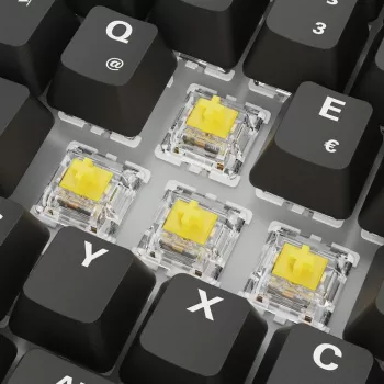 Mechanisch gaming-toetsenbord Sharkoon Skiller SGK50S3 PBT zwart geel RGB
