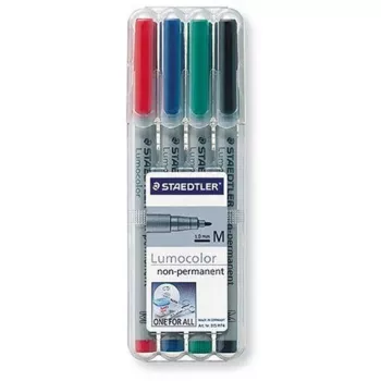 Marker Staedtler 315 WP4 Zwart Blauw Groen Rood