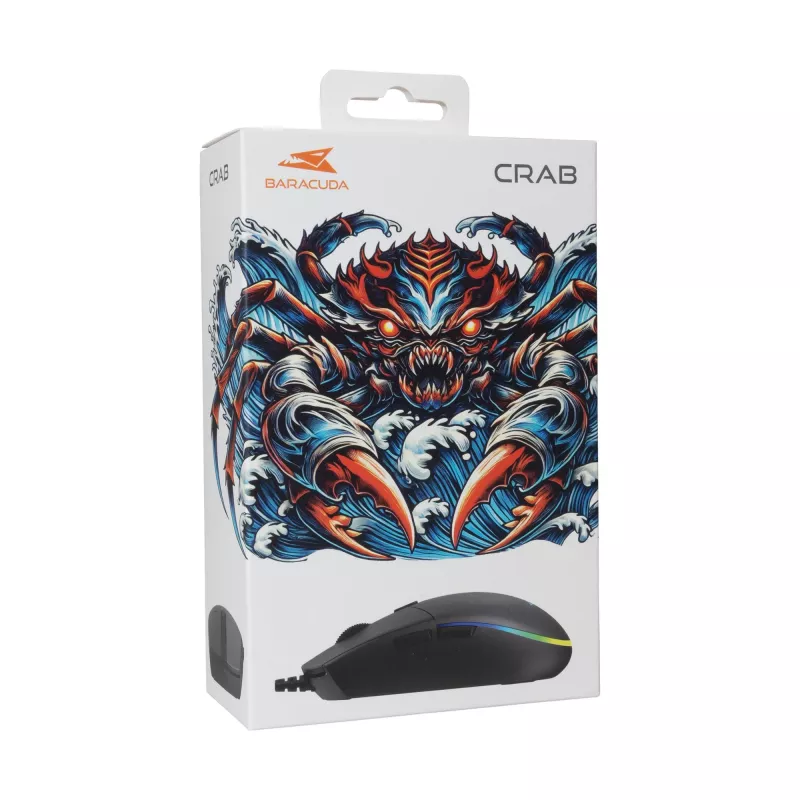Muis Baracuda BGM-111 Crab zwart CRAB-B