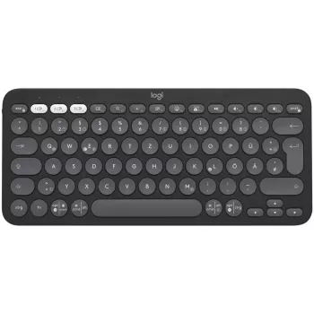 Logitech Pebble Keys 2 K380s - toetsenbord - draadloos - Bluetooth LE - QWERTZ - Duits - Tonal Graphite (920-011795)