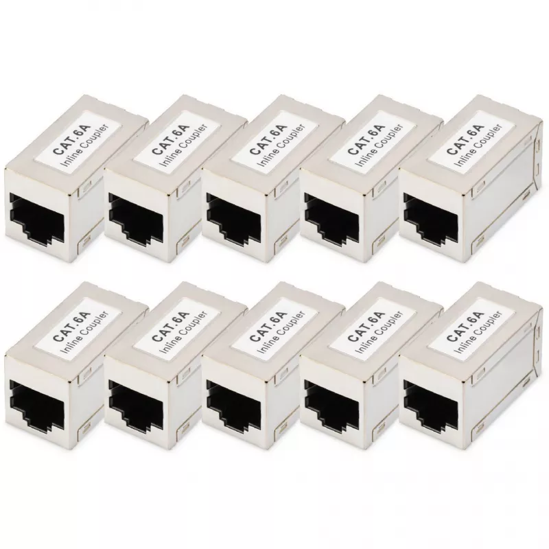 Digitus CAT 6A afgeschermde modulaire koppelingen 10 stuks RJ-45 goudcontacten