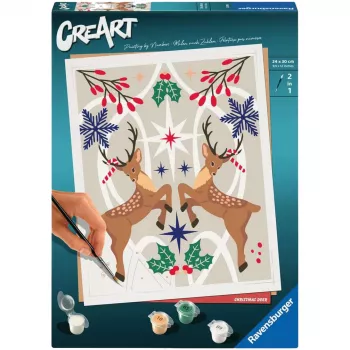 Ravensburger CreArt malset – Kersthert (creatieve malset)