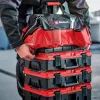 Einhell 4540036 E-Case Bag systeem-gereedschapstas, polyester, 30 kg draagvermogen, zwart/rood