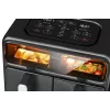 Amica AFM 7020 dubbele heteluchtfriteuse, 8 L, 2400 W, zwart