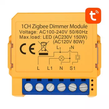Smart stopcontactschakelaar Avatto ZDMS16-2 ZigBee-compatibel met energiebewaking