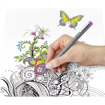 Fineliner Staedtler pigment liner 308 blauw 1 stuk