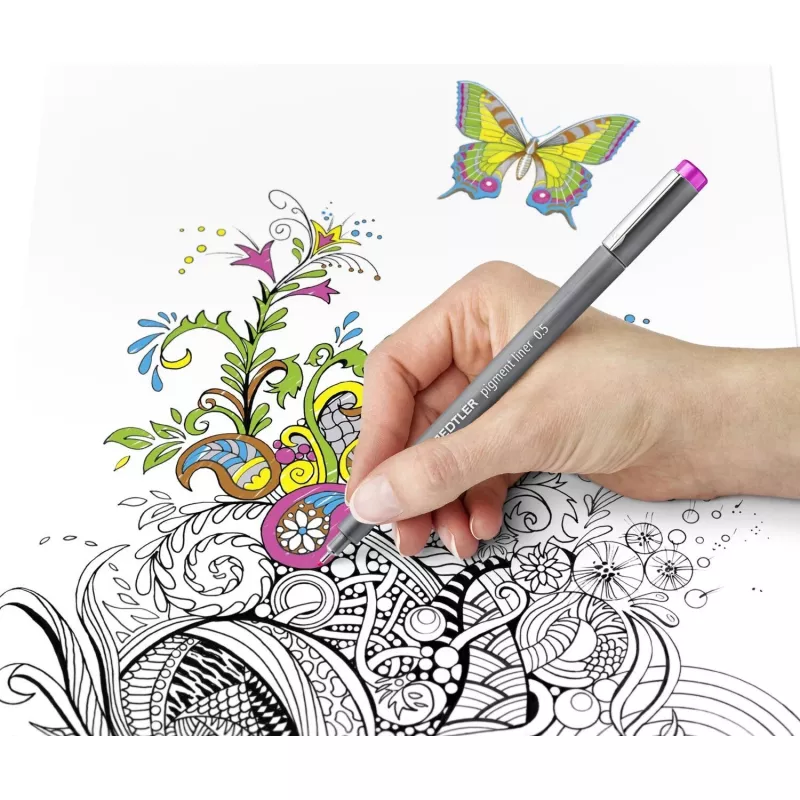 Fineliner Staedtler pigment liner 308 blauw 1 stuk