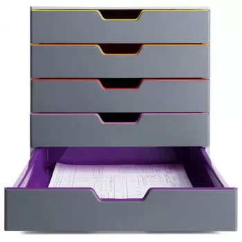 Durable VARICOLOR 5 Ladebox, 5 laden, meerkleurig