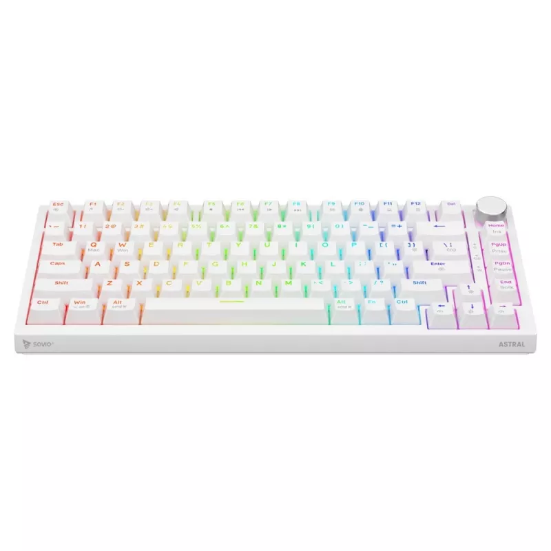 Savio ASTRAL WHITE JADE toetsenbord gaming USB QWERTY US International