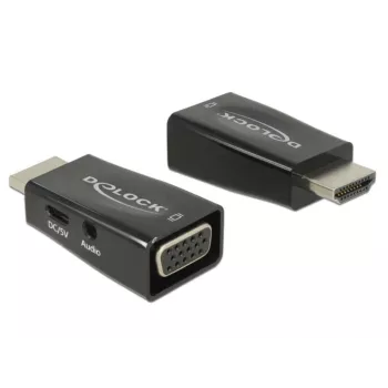 Adapter DeLOCK 65901 HDMI A naar VGA & 3,5 mm audio zwart