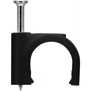 Goobay Kabelclip 12 mm, zwart (64684)