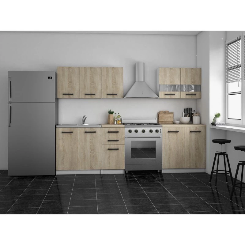 Topeshop KUCHNIA SET SONOMA keuken/eetkamer meubelset