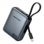 Vention FHEH0 powerbank 10000 mAh 35 W met USB-C-kabel, grijs