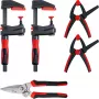 Klemmset Bessey DIY-SET1-A 5-delig inclusief 4 klemmen en plaatsschaar