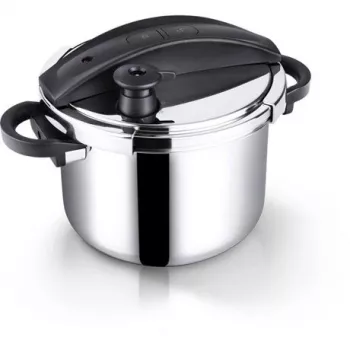 Snelkookpan voor fornuis Lamart LTDSD6 6 l zwart rvs