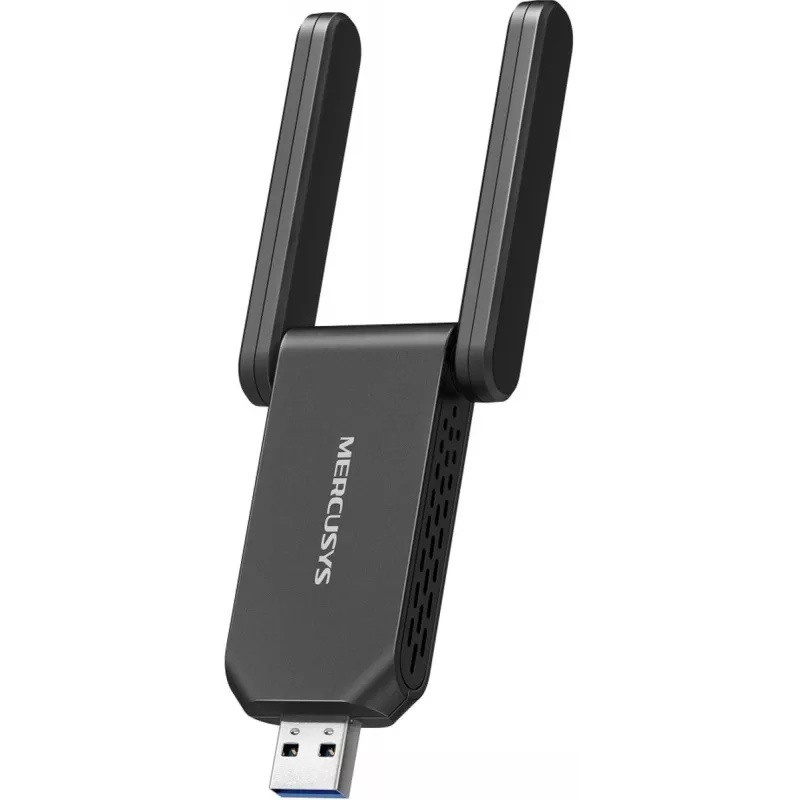 Wi-Fi USB-adapter MERCUSYS MA72XH AX1800 met high-gain antennes, USB-A plug-and-play