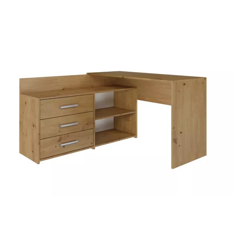 Hoekcomputerbureau Top e Shop DANY ARTISAN KPL, L-vormig, spaanplaat, eikenkleur