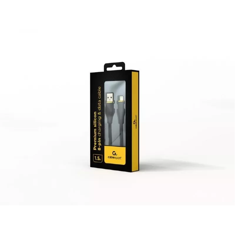 USB-A naar Lightning-kabel Gembird CC-USB2S-AM8PM-1.5M-BK — USB 2.0, 1,5 m
