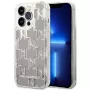 Karl Lagerfeld KLHCP14XLMNMS iPhone 14 Pro Max 6.7 hardcase zilver / zilver Liquid Glitter Monogram