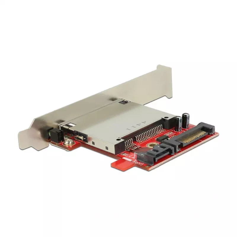 Kaartlezer DeLOCK 91495 SATA intern zwart rood zilver
