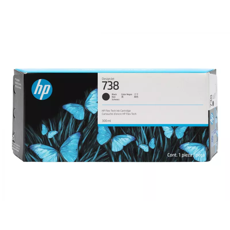 HP 738 300-ml zwart DesignJet inktcartridge