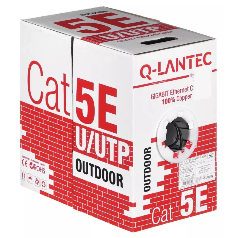 Alantec KIU5OUTS305Q netwerkkabel zwart 305 m Cat5e U/UTP (UTP) (KIU5OUTS305Q)