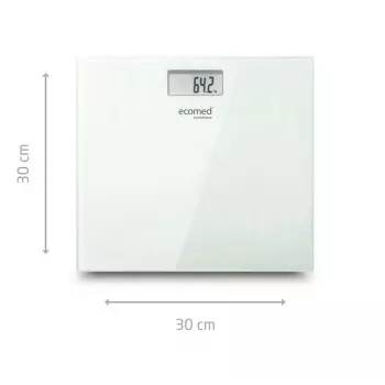 Ecomed by Medisana PS-72E personenweegschaal – 150 kg, glasplatform, wit
