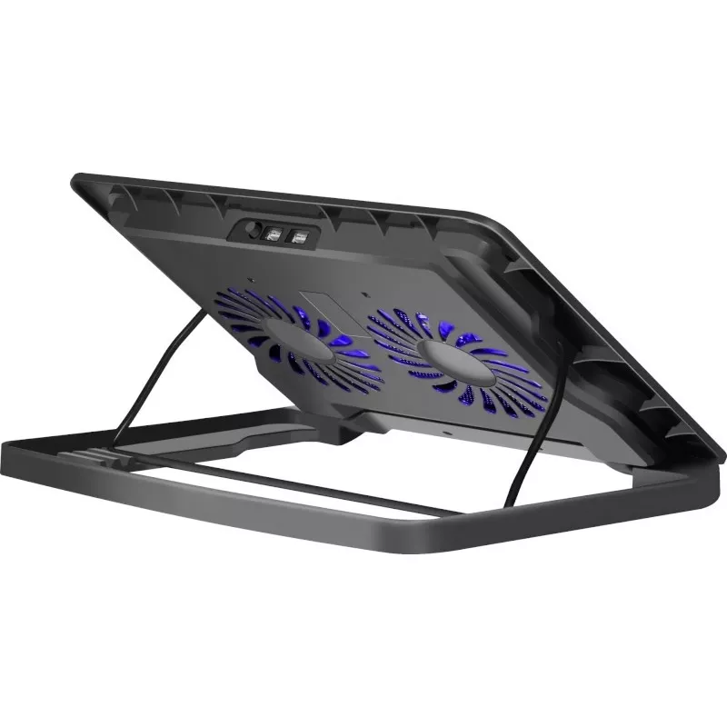 Notebook koelpad DEFENDER NS-503 voor laptops tot 43,2 cm (17 inch), 2 ventilatoren, USB-gevoed, zwart