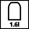 Einhell 3407000 - grijs - zwart - 1,3 m - 8 mm - 390 g - 560 g