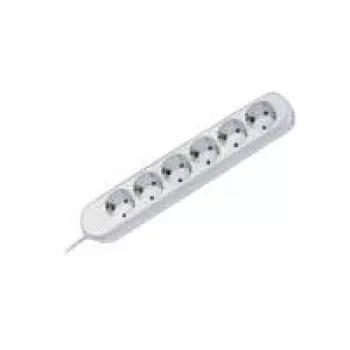 Bachmann 381.246K meervoudig stopcontact 6 AC-stopcontacten wit