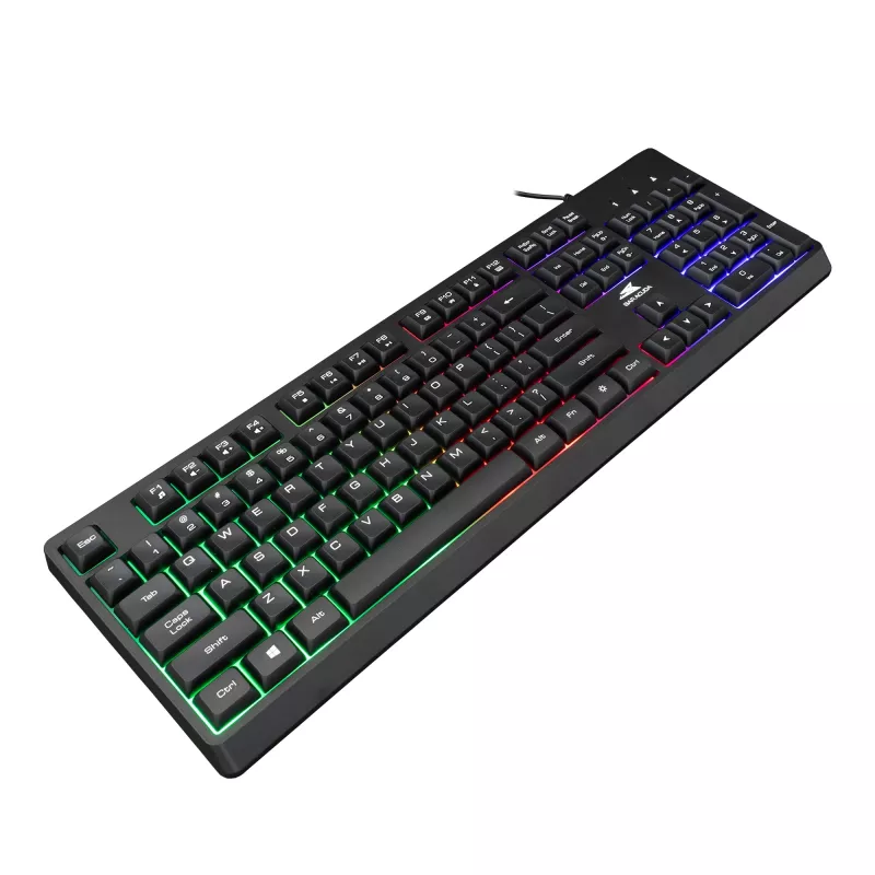 Baracuda Starfish zwart US-toetsenbord model STARFISH — compact formaat, US-layout