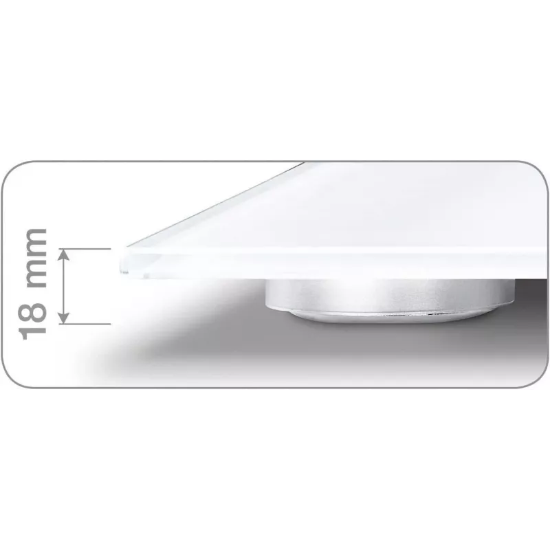Beurer BG 13 Square grijs, transparant elektronische personenweegschaal