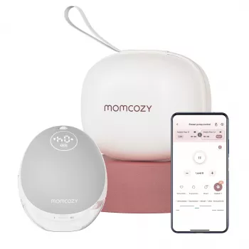 Borstkolf Momcozy M9 single grijs