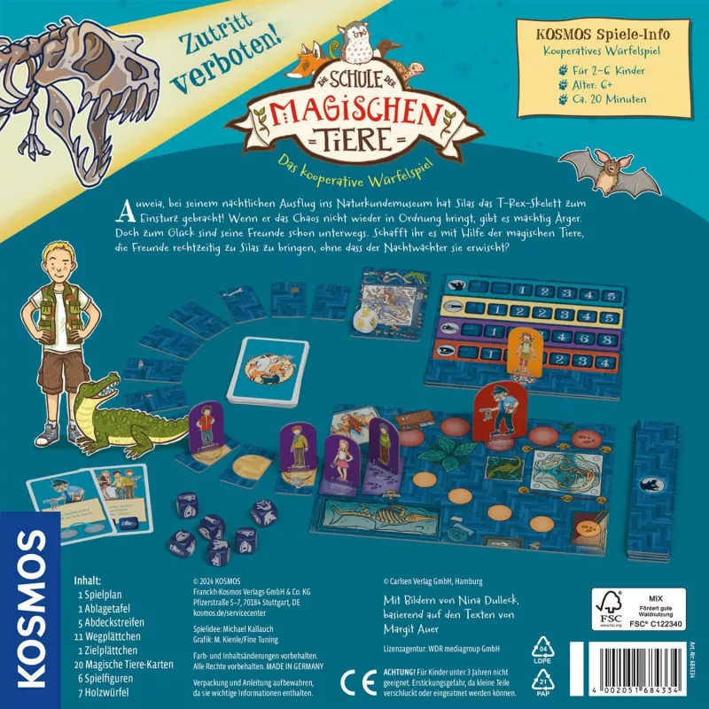 Kosmos Die Schule der magischen Tiere - Zutritt verboten!, bordspel