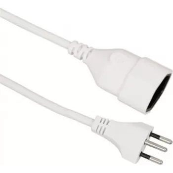 VALUE-verlengkabel Type J CH. M/F. wit 5,0 m - kabel - verlengkabel