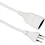 VALUE-verlengkabel type J CH. M/F. wit 5,0 m - kabel - verlengkabel