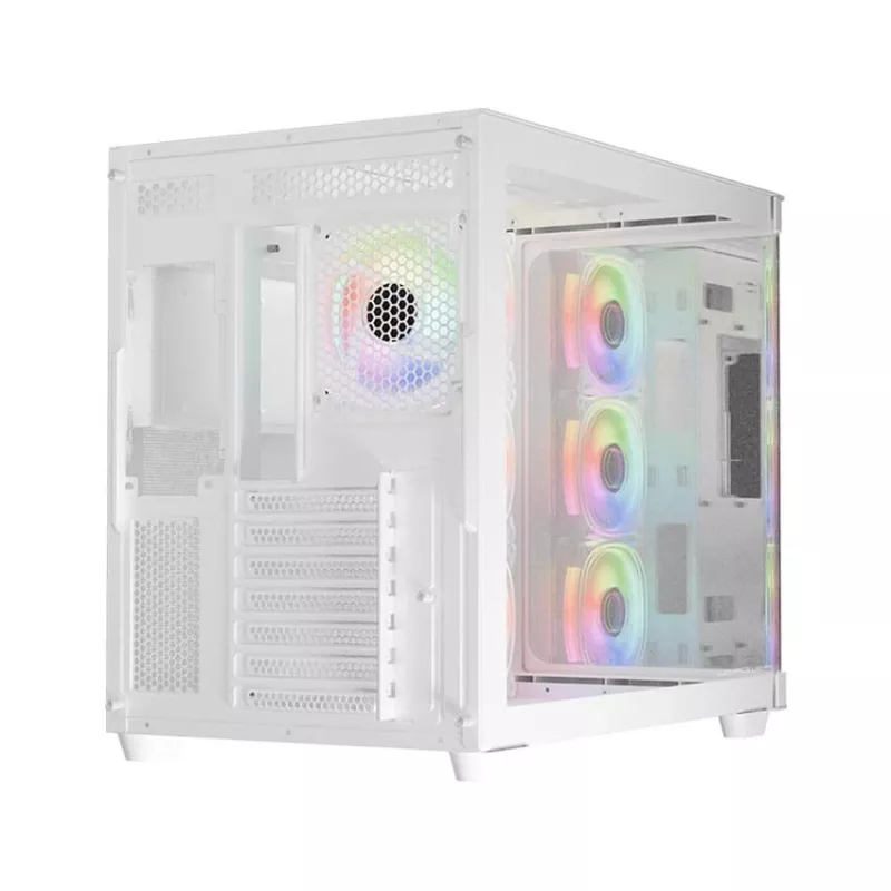 LC-Power Gaming 8001W Pro-Storm Light midi-tower ATX behuizing, wit (LC-8001W-ON)