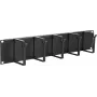 Kabelmanagementpaneel LOGON RAO105BL zwart aluminium 48,3 cm