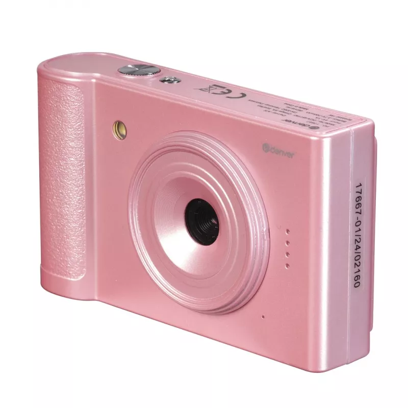 Denver DCA-4811RO compacte digitale camera, 5 MP CMOS (48 MP geïnterpoleerd), Full HD 1080p-video, roze