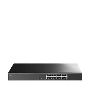Netwerkswitch Cudy GS1016L — 16-poorts Gigabit Ethernet (10/100/1000), 32 Gbit/s switching, rackmontage