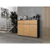 3D3S kommode 120x40x97 cm, antraciet/artisan