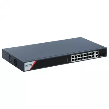 Hikvision 16-poorts Gigabit Smart POE-switch