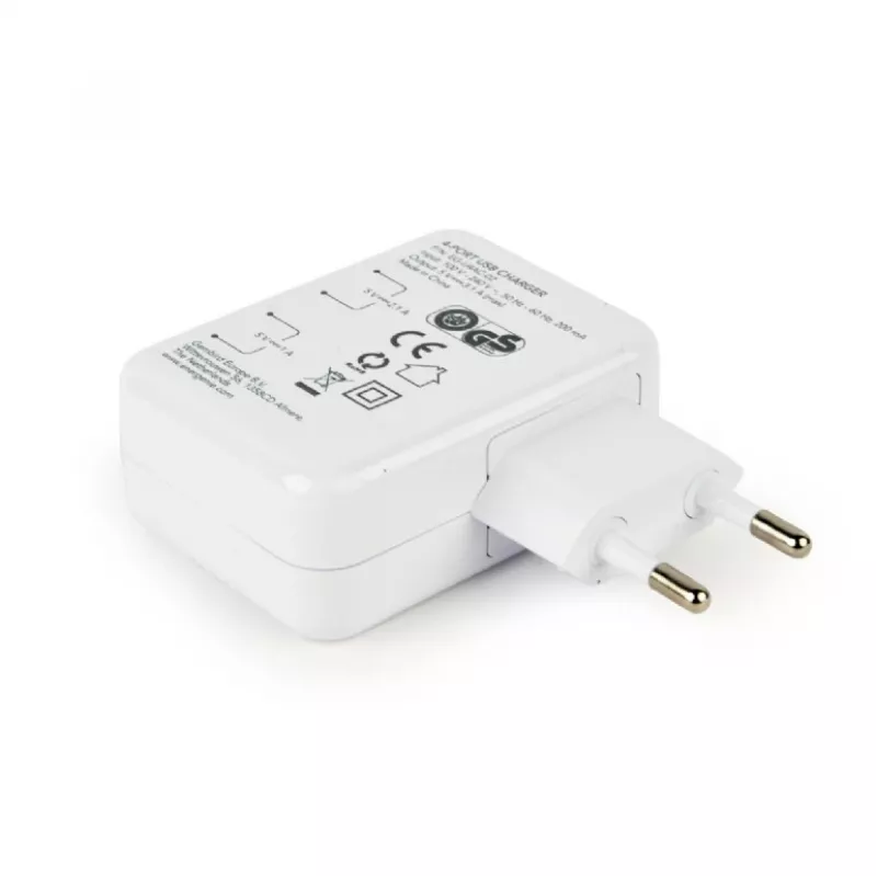 USB-oplader universeel wit/4-poorts EG-U4AC-02 GEMBIRD