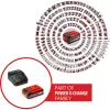 Accu-boorhamer EINHELL Power X-Change TE‑HD 18 Li, 18V, Li‑Ion 4,0 Ah Plus, met boor- en beitelset